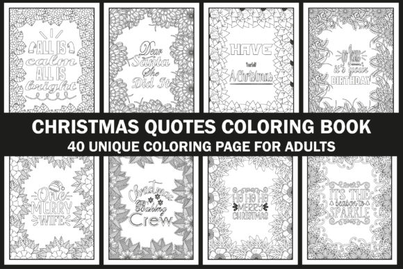 Download Christmas Quotes Coloring Book - Premium Resources