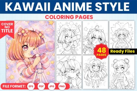 Download Kawaii Anime Style Coloring Book Pages - Kawaii Collection