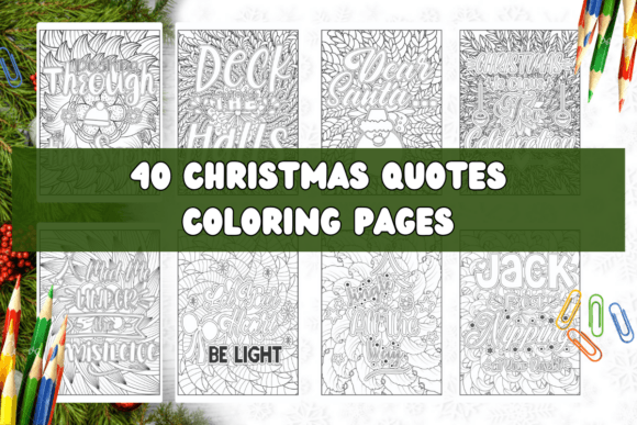 Download 40 Christmas Quotes Coloring Pages KDP - Quotes coloring pages Collection
