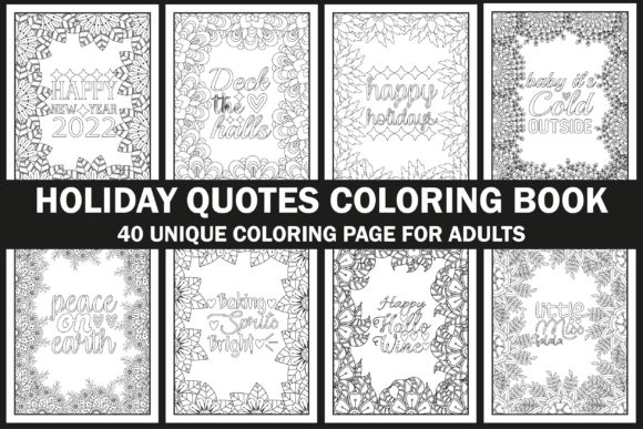 Download Holiday Quotes Coloring Book - Premium Resources
