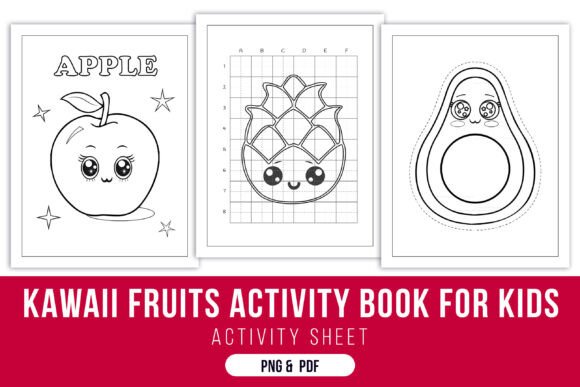 Download Kawaii Fruits Activity Book for Kids - Kawaii Collection