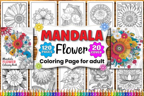 Download 120+ Mandala Flower Coloring Pages- KDP - Premium Resources