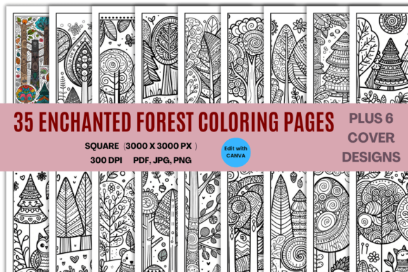 Download Enchanted Forest Relaxing Coloring Pages - Relaxing coloring pages Collection